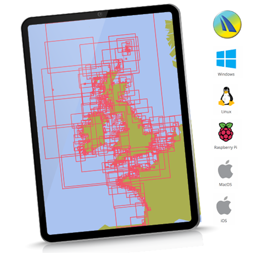 UK and Near Continent - Cross Platform Charts for qtVlm